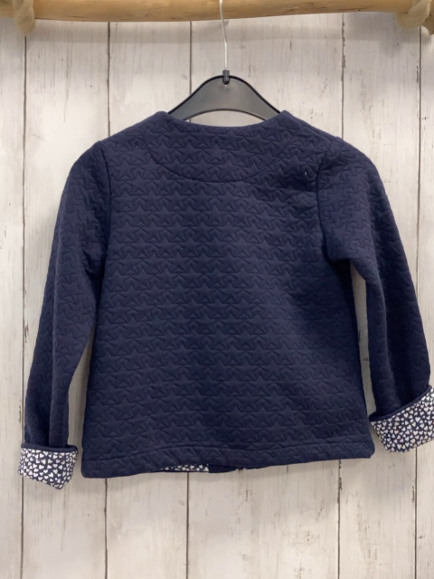 Bludkids  Sweatjacke  Gr. 86  blau Sterne + weiße Herzen 