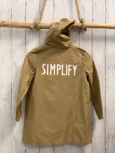 Zara  Jacke  Gr. 128  sand Kapuze 