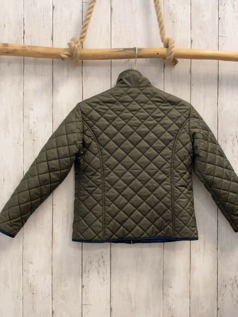 La Martina  Jacke  Gr. 110  oliv Rauten Reiter blauer Bund 