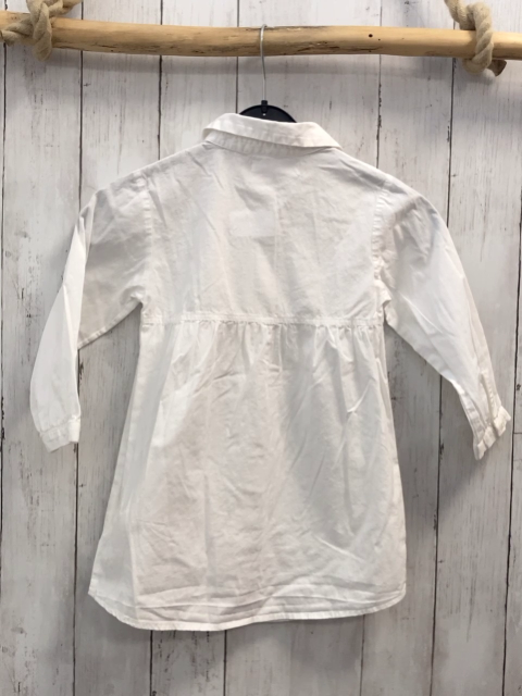Zara  Kleid  Gr. 110  weiß geknöpft