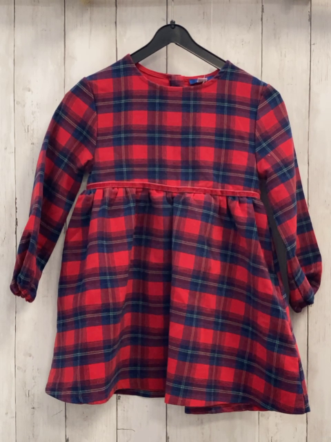 Okadi  Kleid  Gr. 116  rot blau beige kariert 