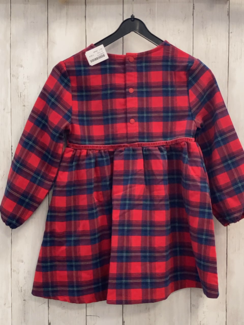 Okadi  Kleid  Gr. 116  rot blau beige kariert 