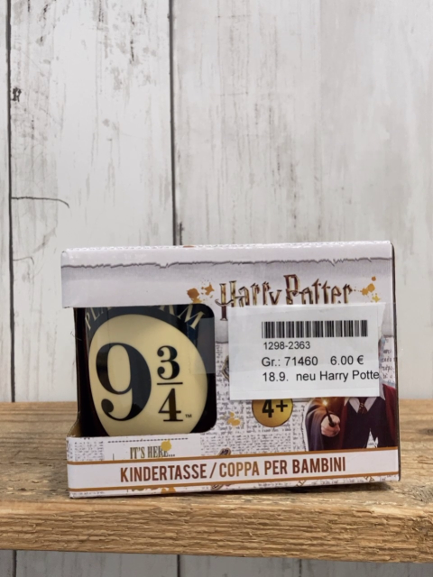 neu Harry Potter  Tasse Gleis 9 3/4 mit Karton 