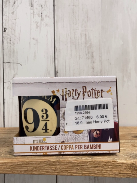 neu Harry Potter  Tasse Gleis 9 3/4 mit Karton 
