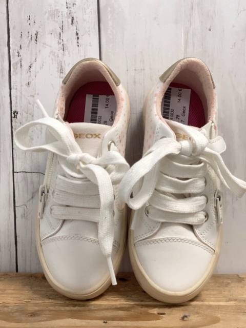 Geox Schuhe Gr. 28  weiß rosa Punkte