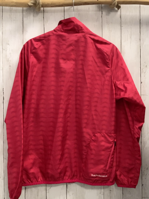 Peak Performance  Regenjacke Gr. M  rot hellrote Zackenstreifen 