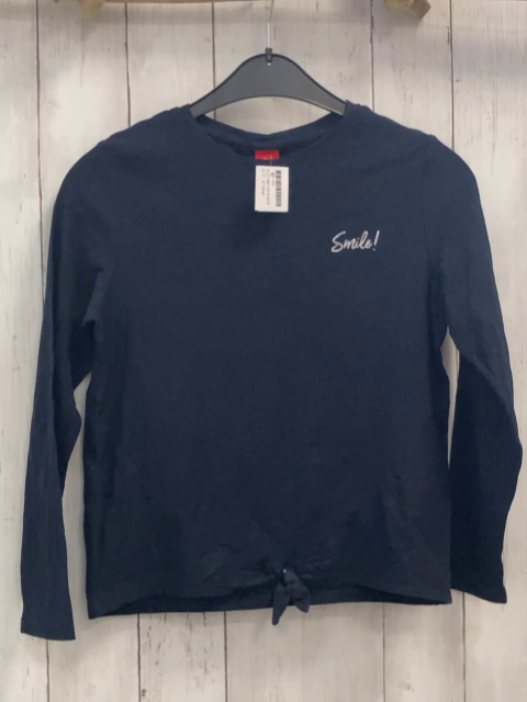 S´Oliver  Langarmshirt  Gr. 146/152  blau silber Schrift 