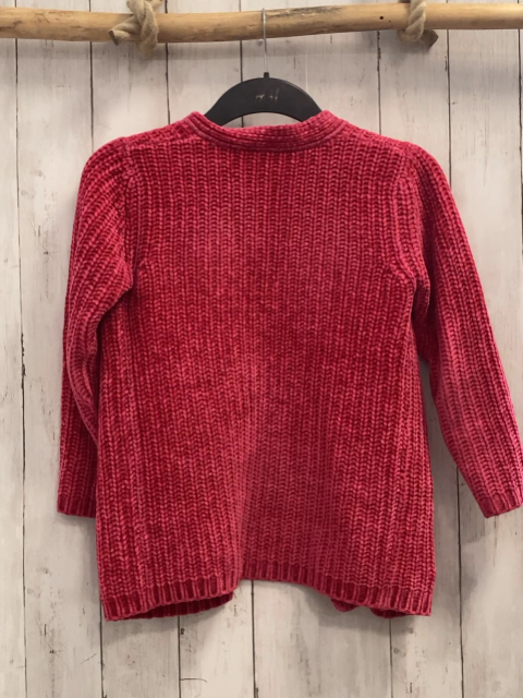   Strickjacke Gr. 134  dunkler himbeerton