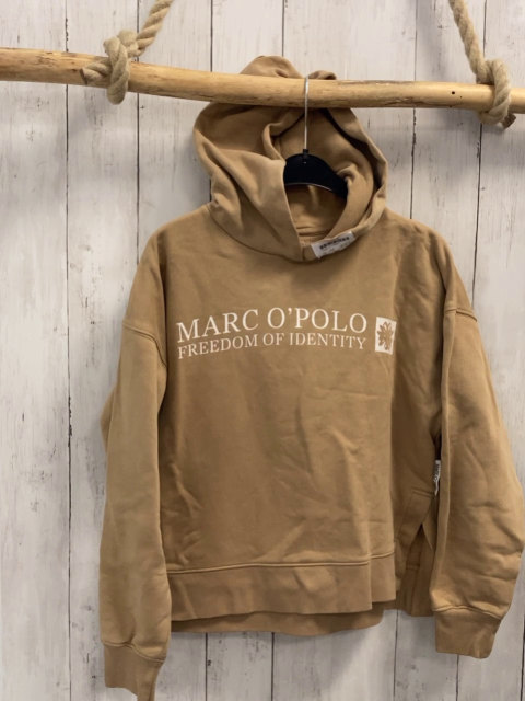Marc O´ Polo  Pullover  Gr. 152  sand Kapuze weiße Schrift