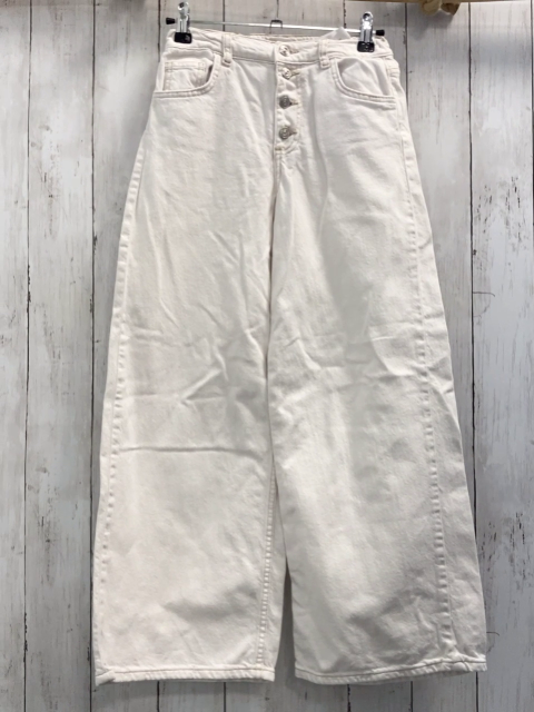 zara Hose Gr. 152  weiß Jeans weites Bein