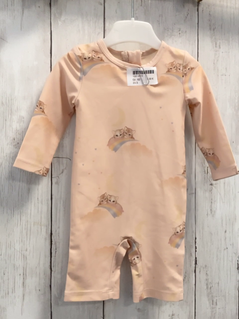  UV-Schutzoverall Gr. 62  beige Katzen