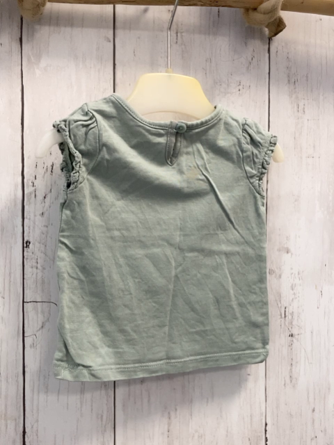  T-Shirt Gr. 62  mint Katzenkopf