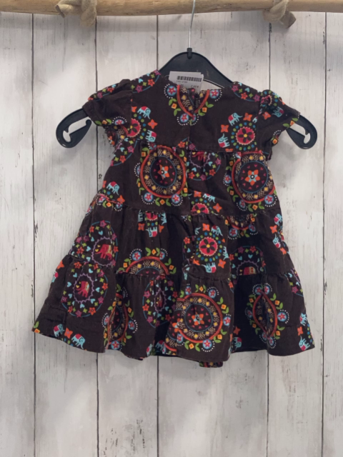GAP Kleid  Gr. 80  braun Kord Blumen 