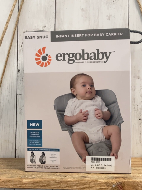 Ergobaby  Bauchtragenzubehör   3,2-5,5kg   Einlage für Bauchtrage hellgrau im Karton 