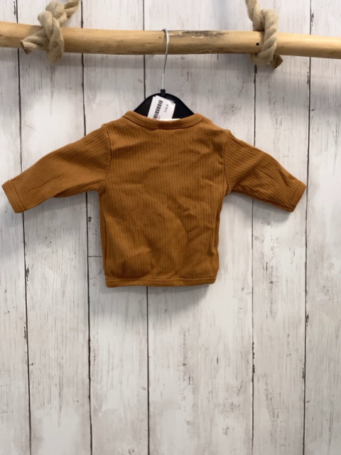   Langarmshirt  Gr. 56  braun Rippen