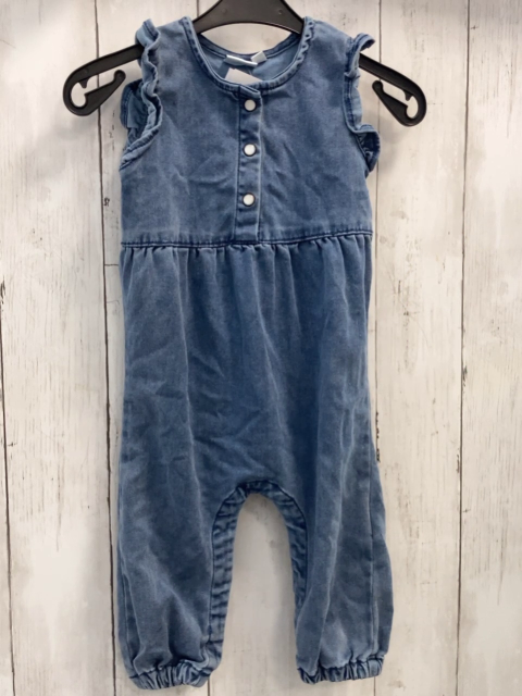 Name it  Jumpsuit  Gr. 74  blau Jeans Rüschen 