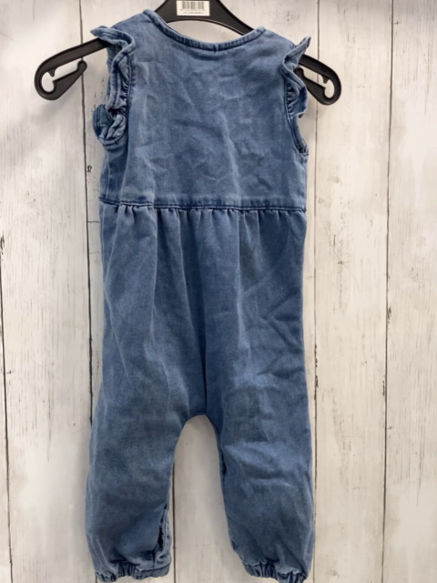 Name it  Jumpsuit  Gr. 74  blau Jeans Rüschen 