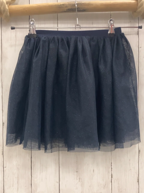  Rock Gr. 116  blau Tüll Glitzer