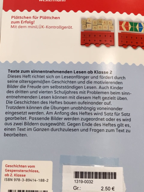 Lük Minilük  Geschichte vom Gespensterschloss 