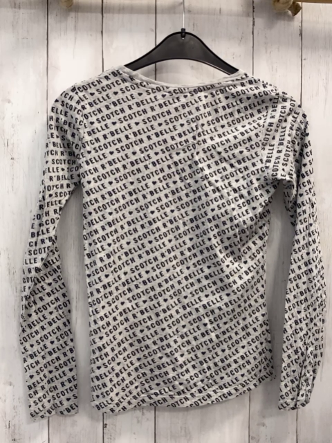 Scotch & Soda  Langarmshirt  Gr. 152  grau schwarze Schrift mit Herzen 