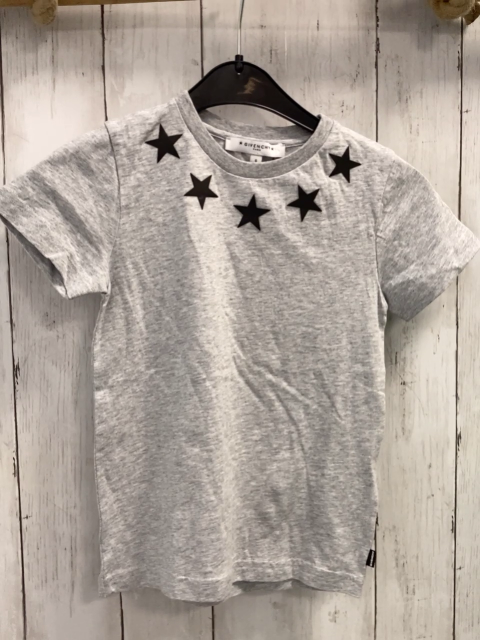 Givenchy  T-Shirt  Gr. 116  hellgrau schwarze Sterne 