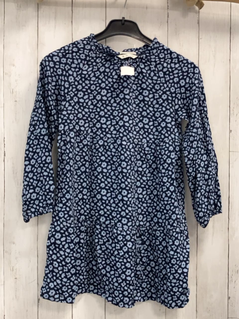 Tom Tailor  Kleid  Gr. 128  blau hellblaue Blumen 