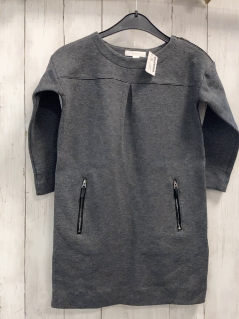 Burberry  Kleid  Gr. 128  grau Reißverschluss an einer Schulter + 2 an der Vorderseite 