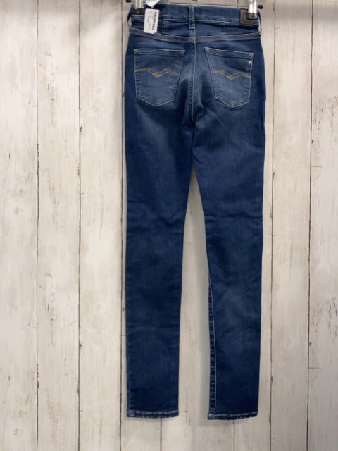 Replay  Hose  Gr. 140  blau Jeans Bund verstellbar 
