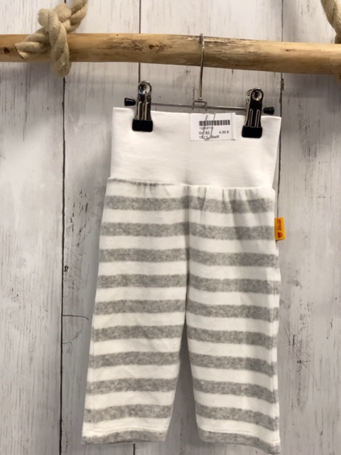 Steiff Jogginghose Gr. 62  Grau weiß gestreift Nicky