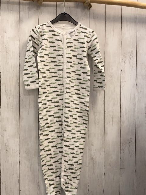 Name it  Schlafanzug  Gr. 98  weiß grün mint Krokodile 