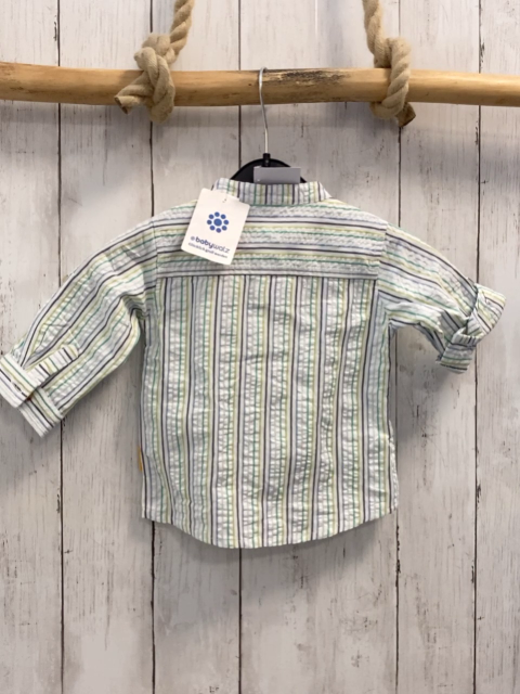 neu Steiff  Hemd  Gr. 68  weiß hellblau hellgrün grüne Streifen NP 39,95 € reduziert auf 27,99 € 