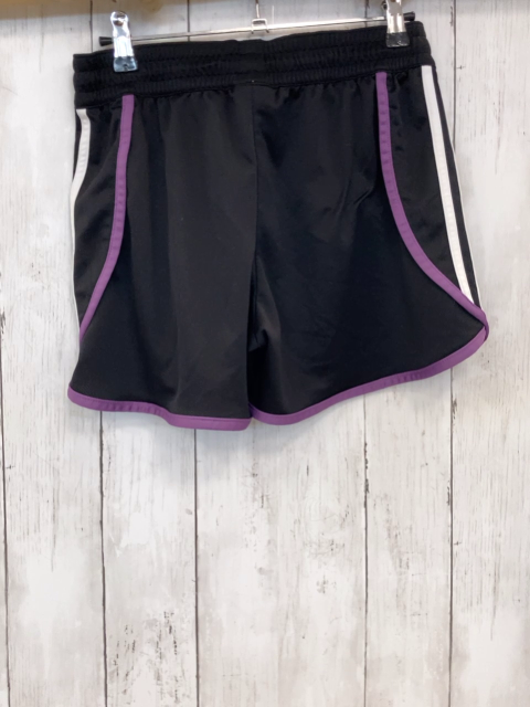 Adidas  Sportshorts  Gr. 158/164  schwarz pflaume Bund weiße Seitenstreifen 