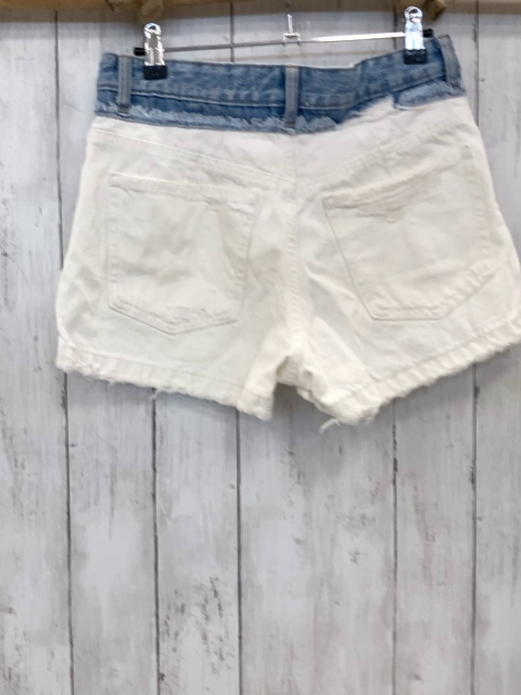 Zara  Shorrs  Gr. 36  weiß blauer Jeansbund 