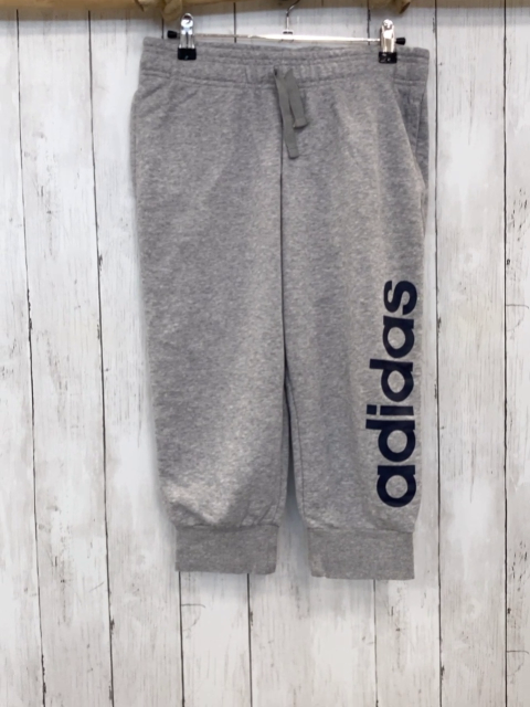 Adidas  Jogginghose  Gr. 34/36  grau dunkelgraue Schrift 3/4 lang 