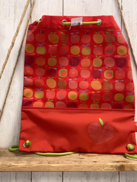 Sigikid  Sportbeutel  rot bunte Äpfel 
