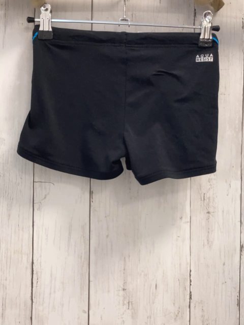 Decathon Badehose  Gr. 140  schwarz hellblauer Bund 