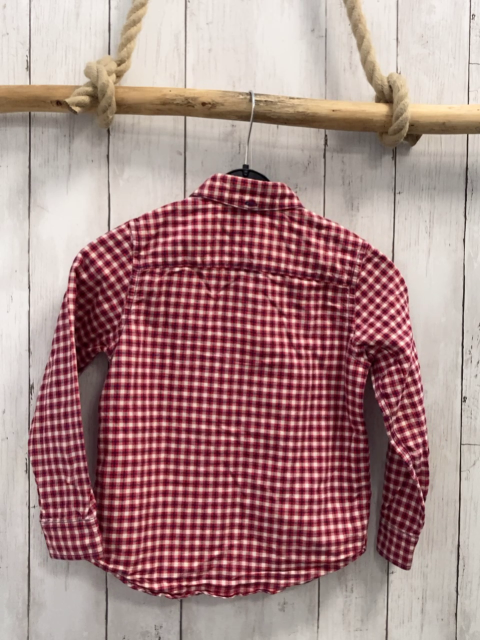 Next  Hemd  Gr. 116  rot blau creme kariert 