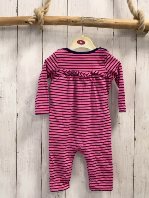 Ralph Lauren  Overall  Gr. 68  pink blaue Streifen grüner Reiter blauer Bund 