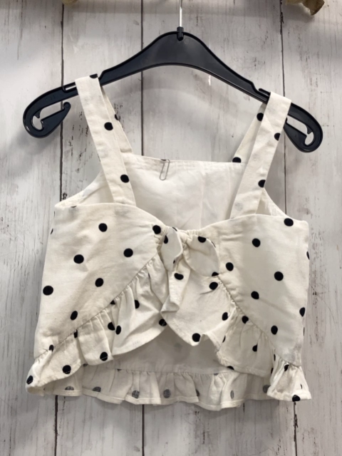 Zara  Sommerbluse  Gr. 116  weiß schwarze Punkte 