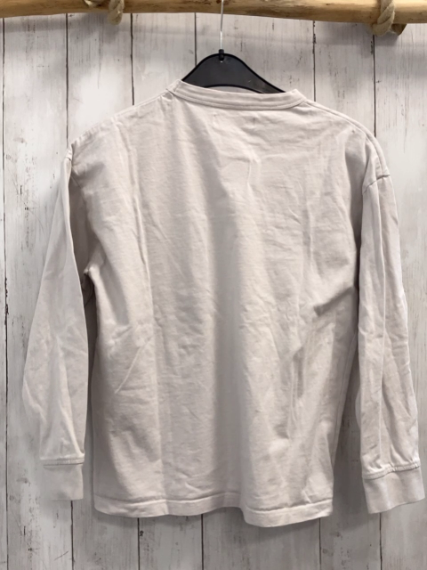 Zara  Langarmshirt  Gr. 152  weiß Brusttasche mit schwarzem Reißverschluss 