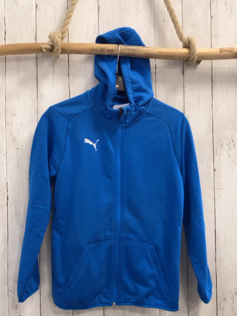 Puma  Sweatjacke  Gr. 152  blau Kapuze 