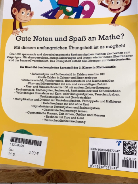   Lernheft  Mathe 2. Klasse 