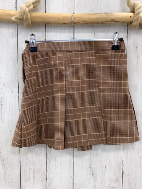 H&M Rock Gr. 146  braun kariert Bund verstellbar