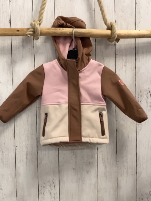   Softshelljacke  Gr. 80  braun rosa beige 