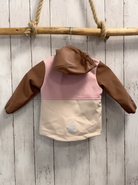  Softshelljacke  Gr. 80  braun rosa beige 