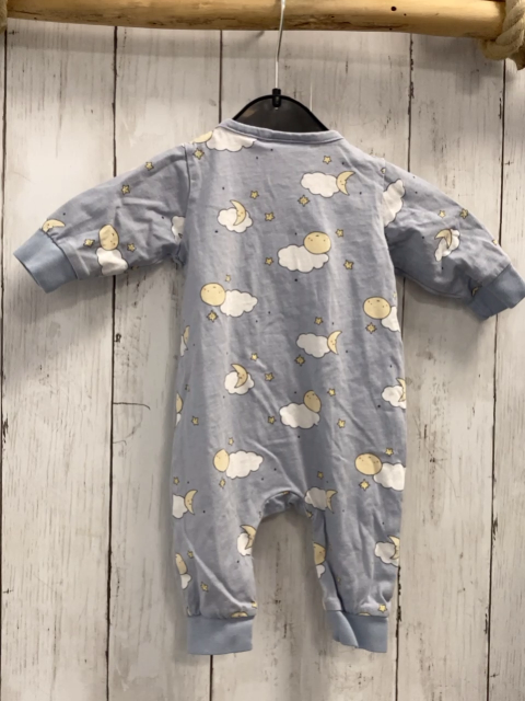 H&M  Schlafanzug  Gr. 56  hellblau Wolken Mond Sterne