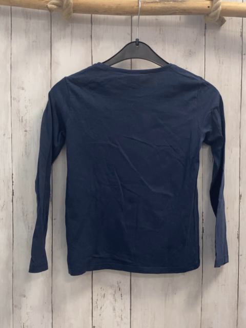 Tape à l´ oeil  Langarmshirt  Gr. 128  blau mais goldene Schrift mit Glitzer 