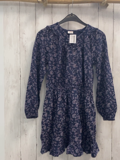 Tape à l´ oeil  Kleid  Gr. 134/140  blau grau altrosa Blumendruck