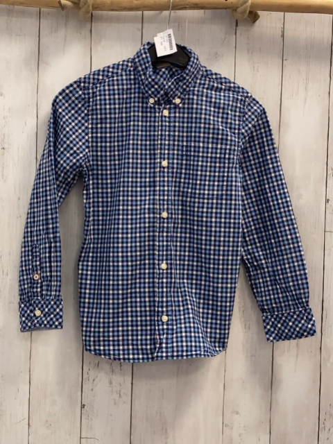 H&M  Hemd  Gr. 128  blau hellblau weiß kariert 
