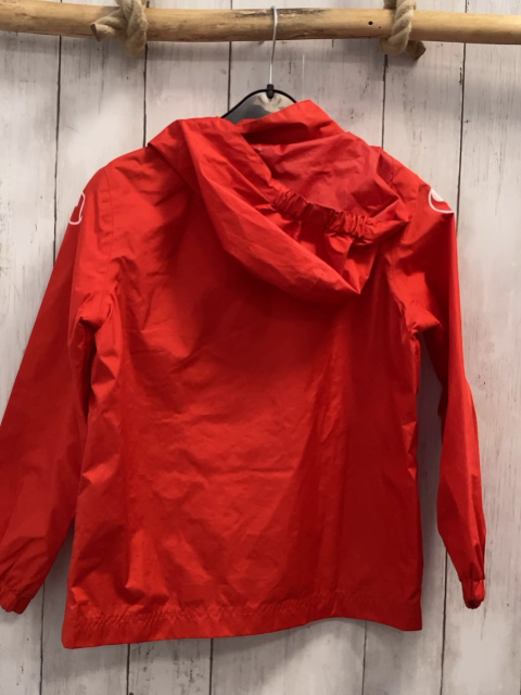 uhlsport  Regenjacke  Gr. 122  rot weiße Streifen 